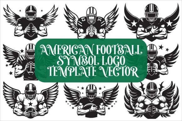 American Football Symbol Logo Template: A Versatile Choice for Sports Branding