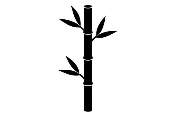 Bamboo Stalk Clip Art Black