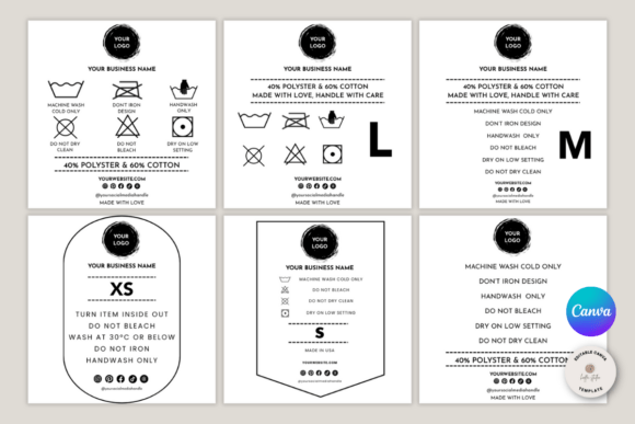 Customizable Clothing Tag Templates for Modern Design Needs