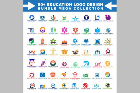 Education Logo Design Mega Bundle – 50