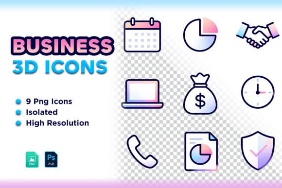 Gradient Business and Finance Icon Set: Choosing and Using Icons the Right Way