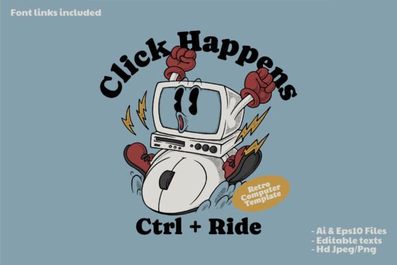 Retro Computer Mascot Riding Mouse: A Strategic Branding Asset for Modern Creatives