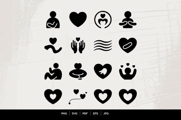 Self Care and Love Icons Set: Enhancing Visual Communication with Meaningful Symbols