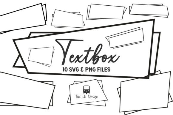 Text Box Frame Element Art SVG PNG for Creative Design