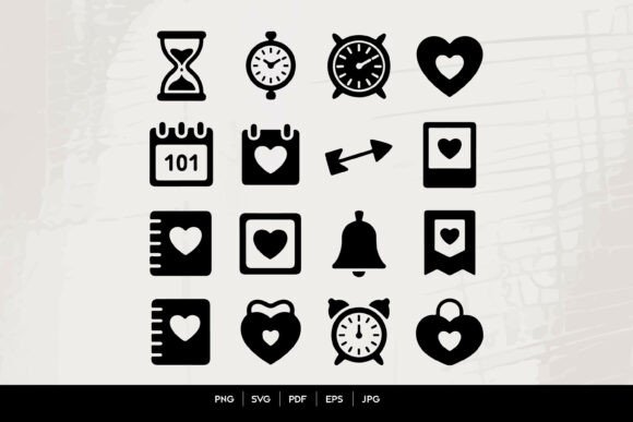 Time and Reminder Icons Set: Essential Visual Tools for Modern Design