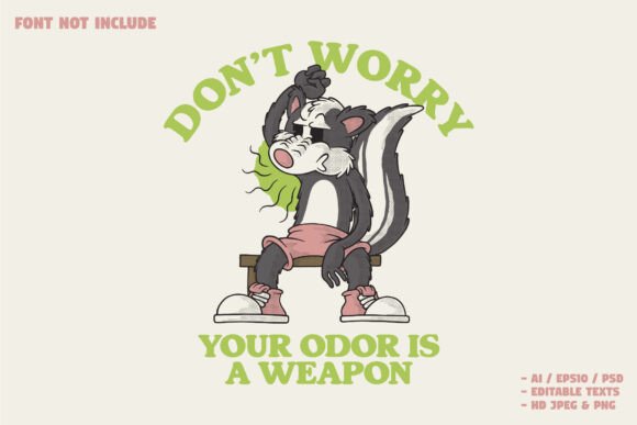 Unleash Your Brand’s Potential with the Skunk Smells His Armpit Mascot Logo Design